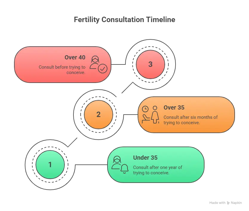 Female Fertility Age Chart: Eye-Opening Inputs from Best IVF Specialist in Chhatrapati Sambhajinagar (Aurangabad) 2 When to seek fertility help based on age