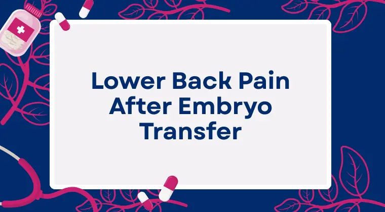 Lower Back Pain After Embryo Transfer What It Really Means- featured image