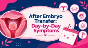 after embryo transfer day by day symptoms